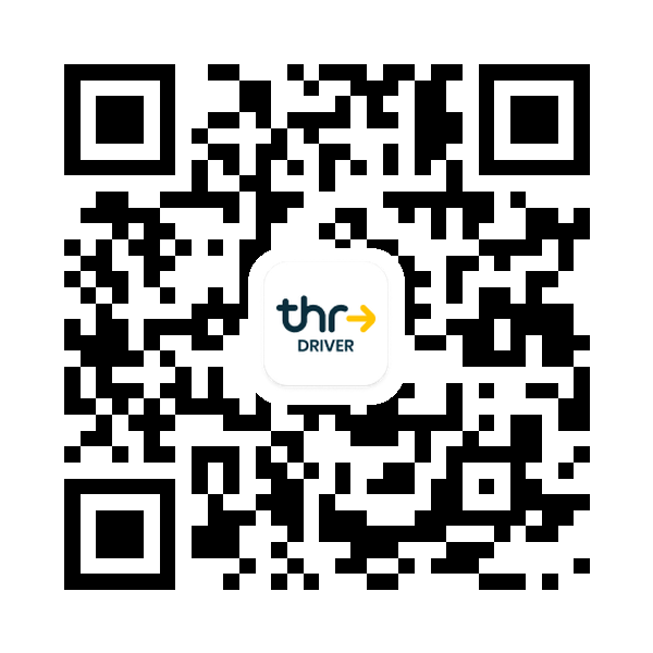 QR code to download the Throo Driver app