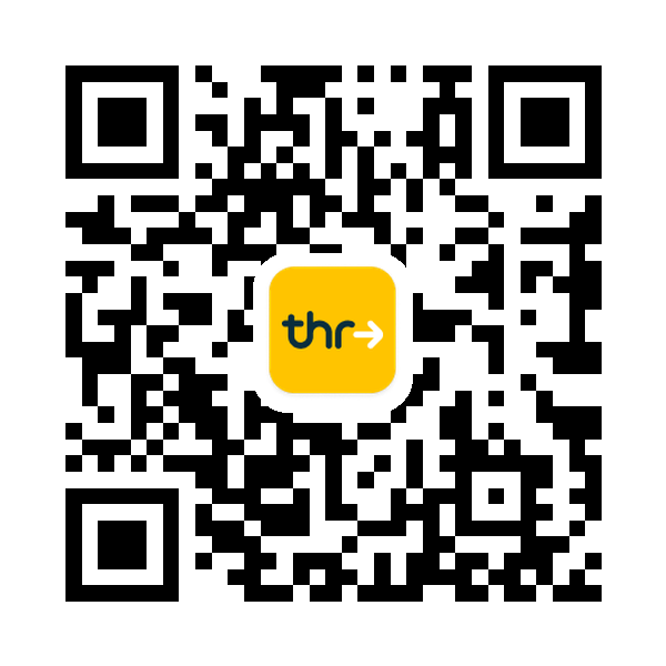 QR code to download the Throo app